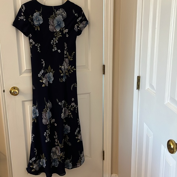Jessica Howard Floral Navy Dress. Size 6P. EUC - Picture 3 of 6